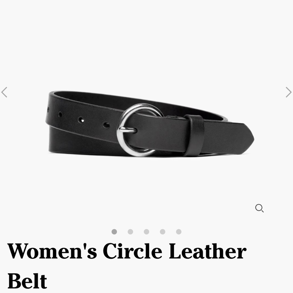 Thursday Boot Company Leather Circle Belt 26 inch